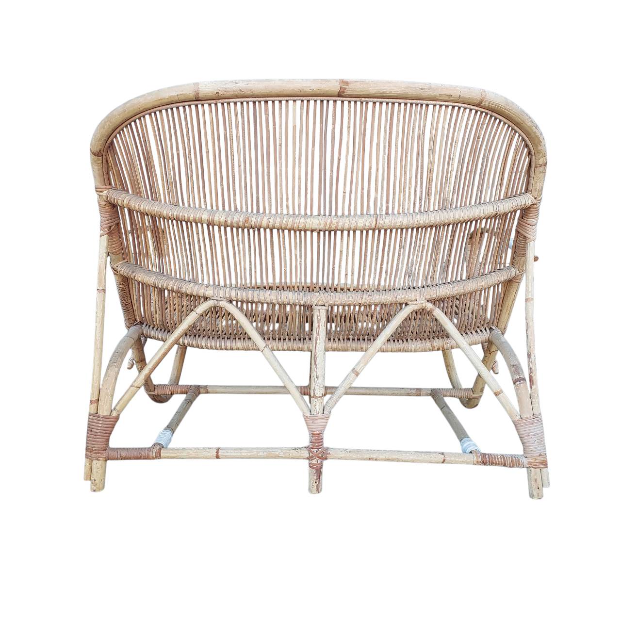 Mid Century Cane Sofa 1950s