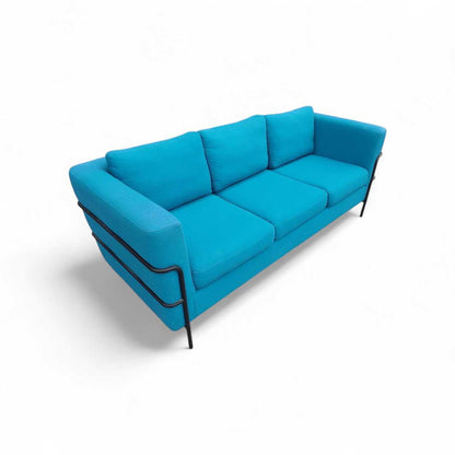 3 seater Blue Fabric Sofa