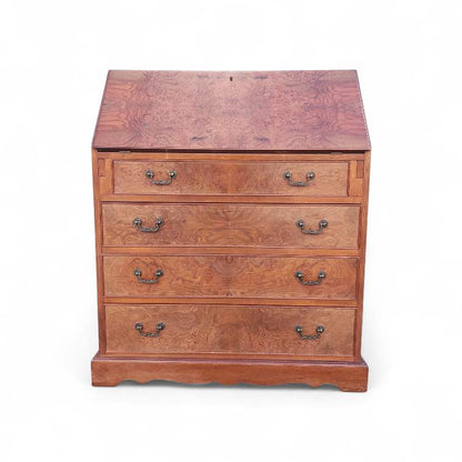 Burl walnut writing Bureau
