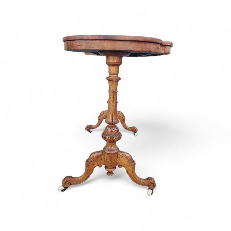 Vicotrian Walnut carved Ladies desk Crica 1850