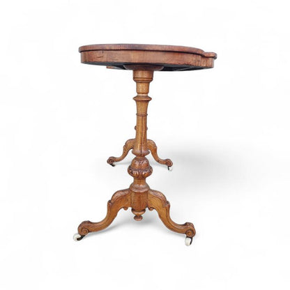 Vicotrian Walnut carved Ladies desk Crica 1850