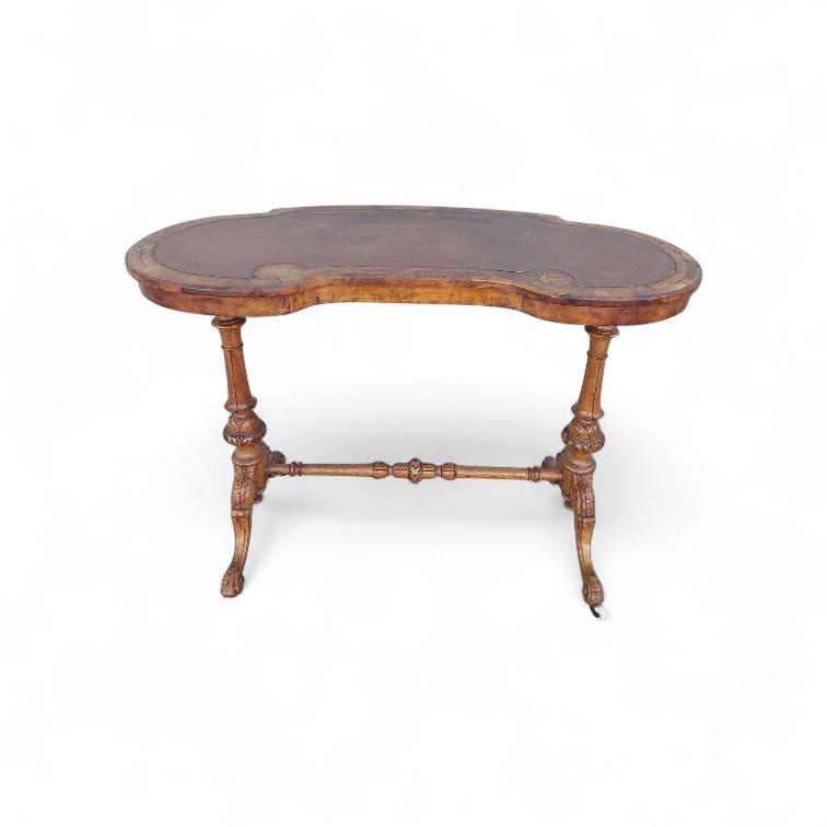 Vicotrian Walnut carved Ladies desk Crica 1850