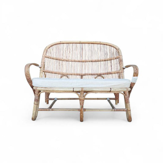 Mid Century Cane Sofa 1950s