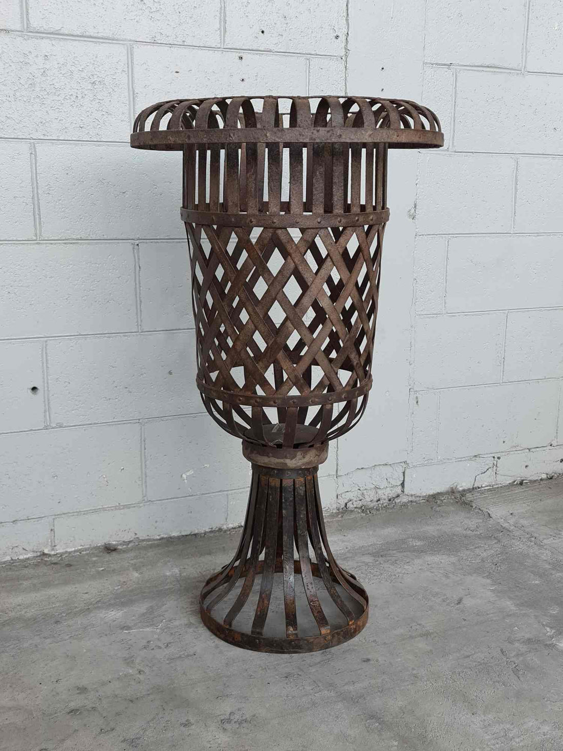 Vintage Forged iron Planter