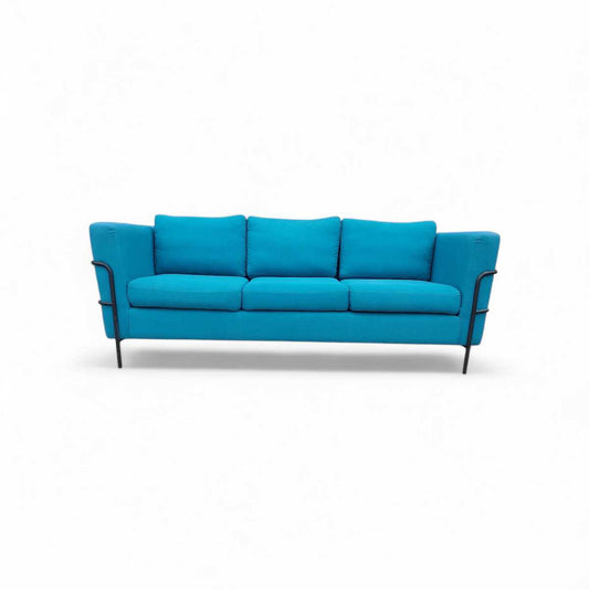 3 seater Blue Fabric Sofa