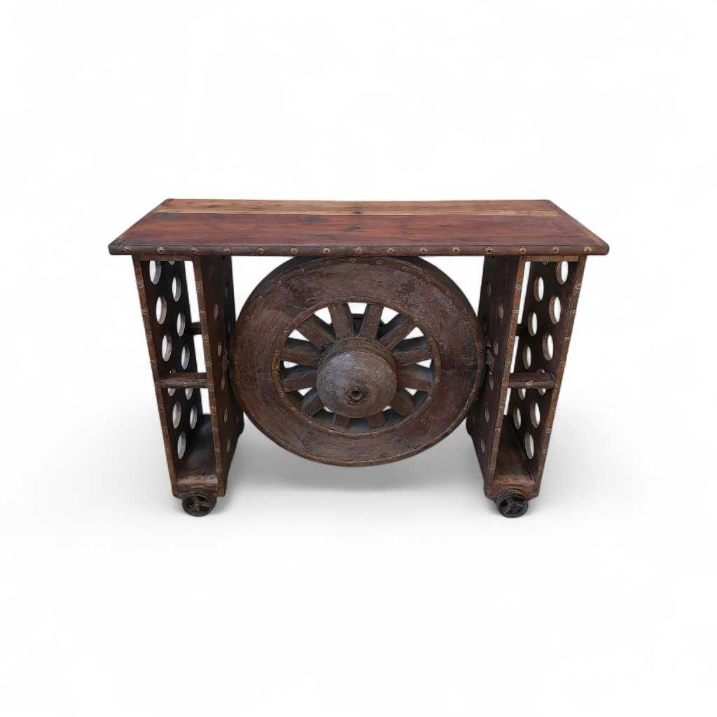 Wagon Teak wood Hand Made Bar