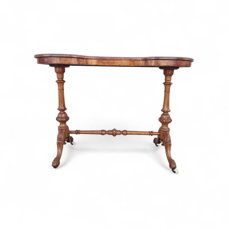 Vicotrian Walnut carved Ladies desk Crica 1850
